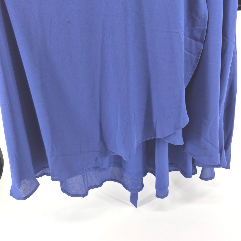 Lulus My Whole Heart Royal Blue Wrap Dress High-Low Maxi XL NWT Wedding Guest - Picture 9 of 15